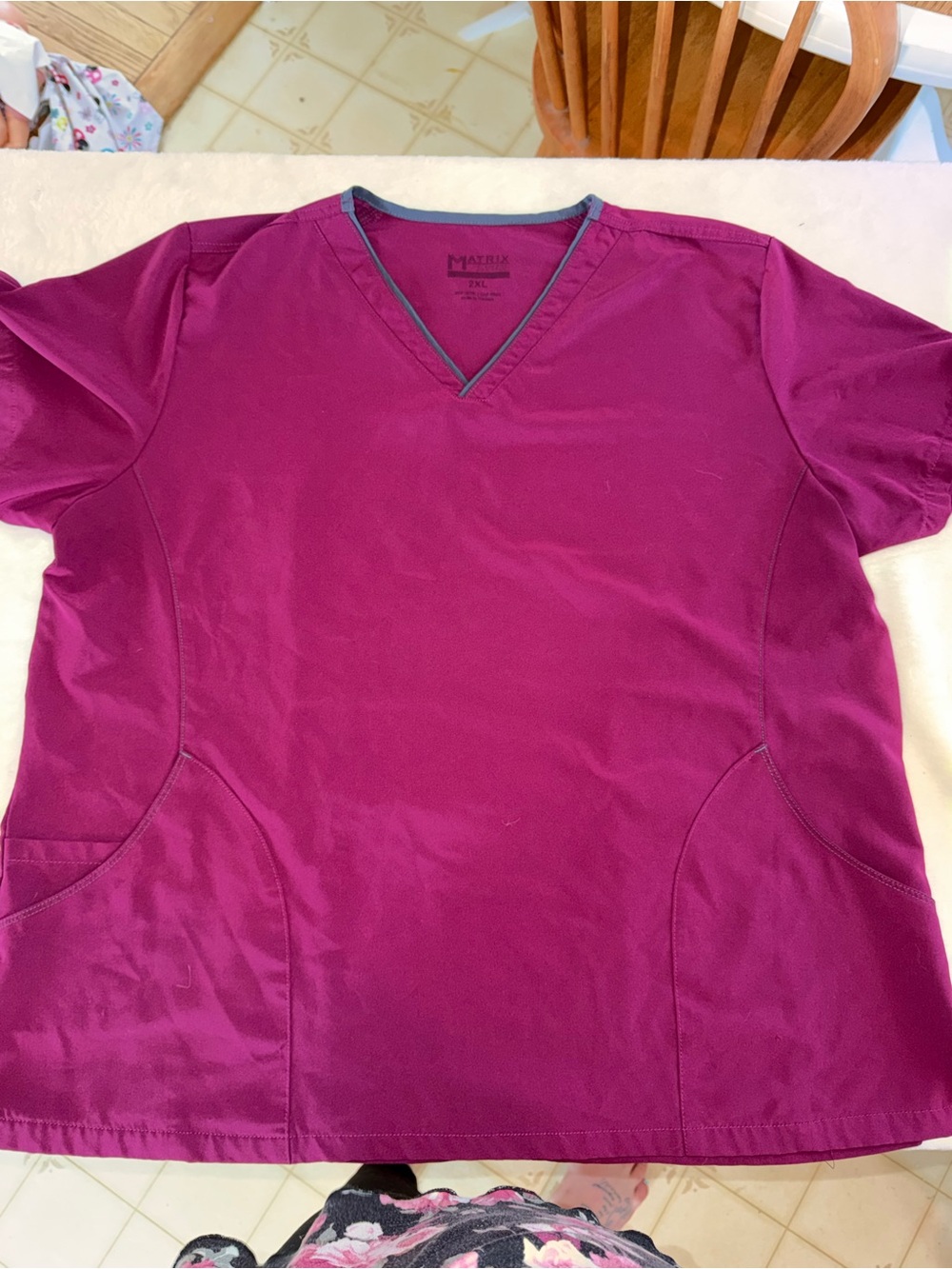 2 scrub tops